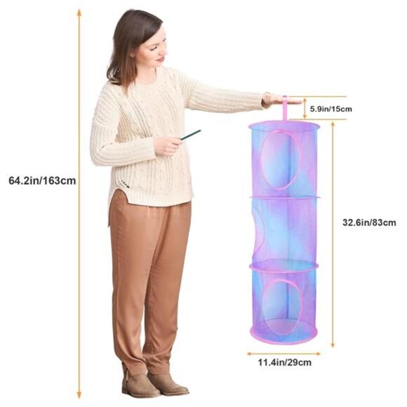 Stuffed Animals Net or Hammock 2 Pcs Stuffed Animals Storage Toy Net Hammock - Picture 6 of 7